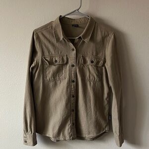 Patagonia Organic Cotton Khaki Shirt Size Small